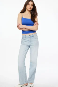 Tees & Tanks | Tees & Tanks-Dynamite Ada Bungee Jersey Cami Blue