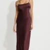 Dresses & Jumpsuits | New Dresses-Dynamite Amira Satin Maxi Slip Dress Burgundy