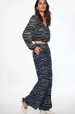 Pants | Wide Leg Pants-Dynamite Anika Wide Leg Pants Blue