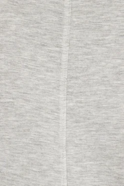 Long Sleeve Tops-Dynamite Anywear Scuba Funnel Neck Sweatshirt Gray
