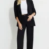 Pants | Straight Leg Pants-Dynamite Anywear Scuba Pants Black