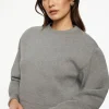 Sweaters & Cardigans | Long Sleeve Tops-Dynamite Anywear Scuba Sweatshirt Gray