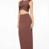 Skirts & Skorts | Skirts-Dynamite Arya Sculpt Maxi Skirt Brown