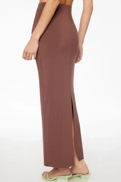 Skirts & Skorts | Skirts-Dynamite Arya Sculpt Maxi Skirt Brown