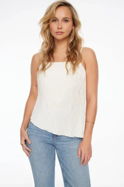 Tees & Tanks | Tees & Tanks-Dynamite Asymmetric Back Tie Top White
