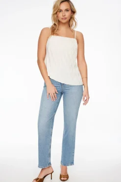 Tees & Tanks | Tees & Tanks-Dynamite Asymmetric Back Tie Top White