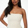 Sweaters & Cardigans | Sweaters-Dynamite Asymmetric Tube Top White