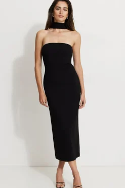Dresses & Jumpsuits | Online Exclusives-Dynamite Back Halter Maxi Dress Black