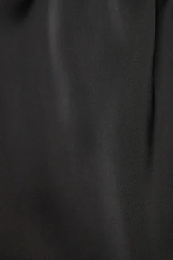 Blouses & Tops | Blouses & Tops-Dynamite Bare Peplum Satin Top Black