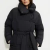 Coats & Jackets | Classic Coats-Dynamite Belted Midi Puffer Jacket Black