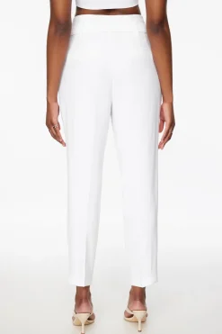 Pants | Slim Leg Pants-Dynamite Belted Paperbag Pants White