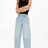 Jeans & Denim-Dynamite Blair Barrel Leg Jeans Blue