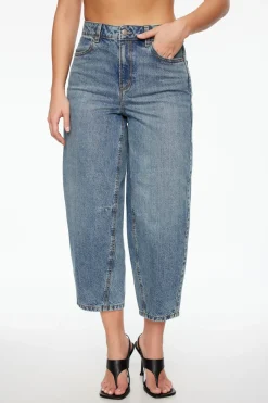Jeans & Denim-Dynamite Blair Barrel Leg Jeans Blue