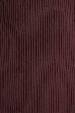 Dresses & Jumpsuits | New Dresses-Dynamite Boat Neck Rib Mini Dress Burgundy