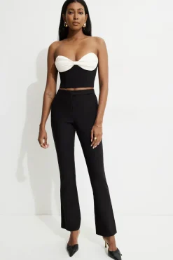 Blouses & Tops | Bestsellers-Dynamite Bow Bustier Top Black