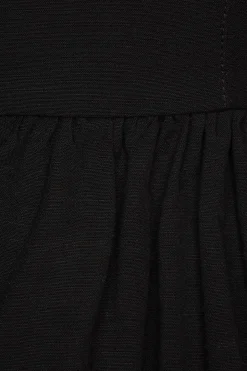 Blouses & Tops | Blouses & Tops-Dynamite Bow Peplum top Black