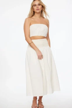Blouses & Tops | Blouses & Tops-Dynamite Bubble Tube Top White