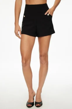 Shorts | Shorts-Dynamite Buttoned Cuffed Shorts Black