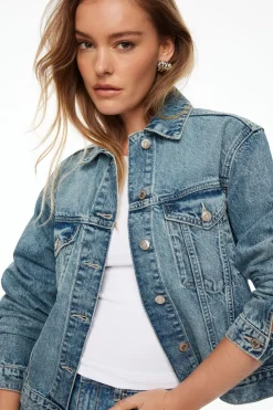 Jeans & Denim | Coats & Jackets-Dynamite Buttoned Denim Jacket Blue
