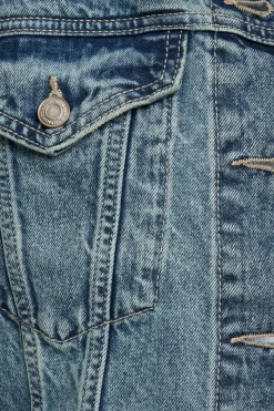 Jeans & Denim | Coats & Jackets-Dynamite Buttoned Denim Jacket Blue