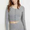 Sweaters & Cardigans | Matching Sets-Dynamite Cable Knit Cardigan Grey