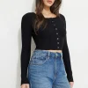 Sweaters & Cardigans | Online Exclusives-Dynamite Cable Knit Cardigan Black