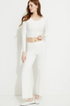 Sweaters & Cardigans | Online Exclusives-Dynamite Cable Knit Cardigan White