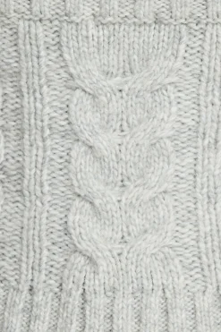 Sweaters & Cardigans | Bestsellers-Dynamite Cable Knit Halter Top Grey