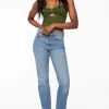 Jeans & Denim-Dynamite Chiara Slim Straight Jeans Blue