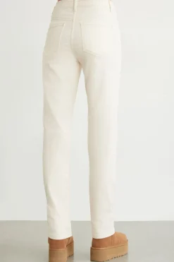 Jeans & Denim-Dynamite Chiara Slim Straight Jeans White