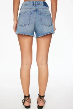 Jeans & Denim | Shorts-Dynamite Claudia Mom Denim Shorts Blue