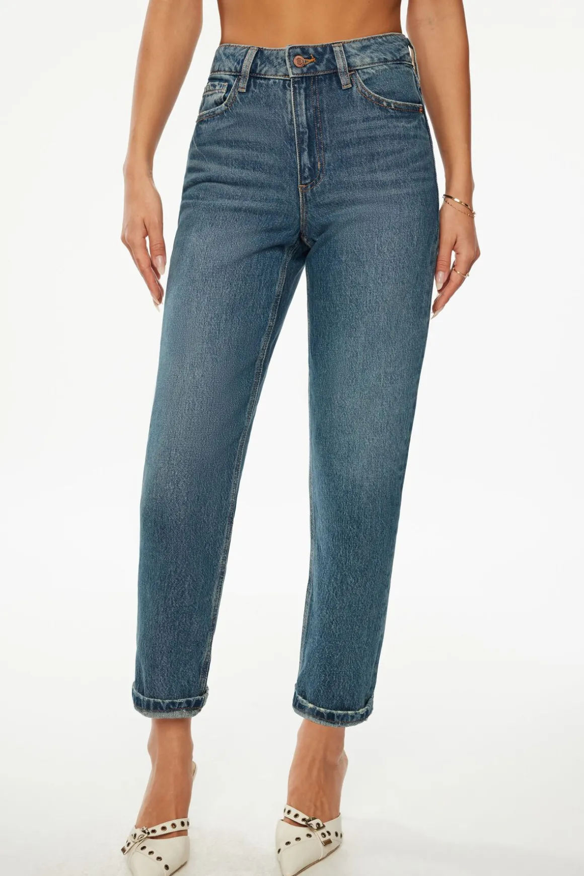 Jeans & Denim-Dynamite Claudia Mom Jeans Blue