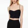 Blouses & Tops | Blouses & Tops-Dynamite Corset Top With Frill Black