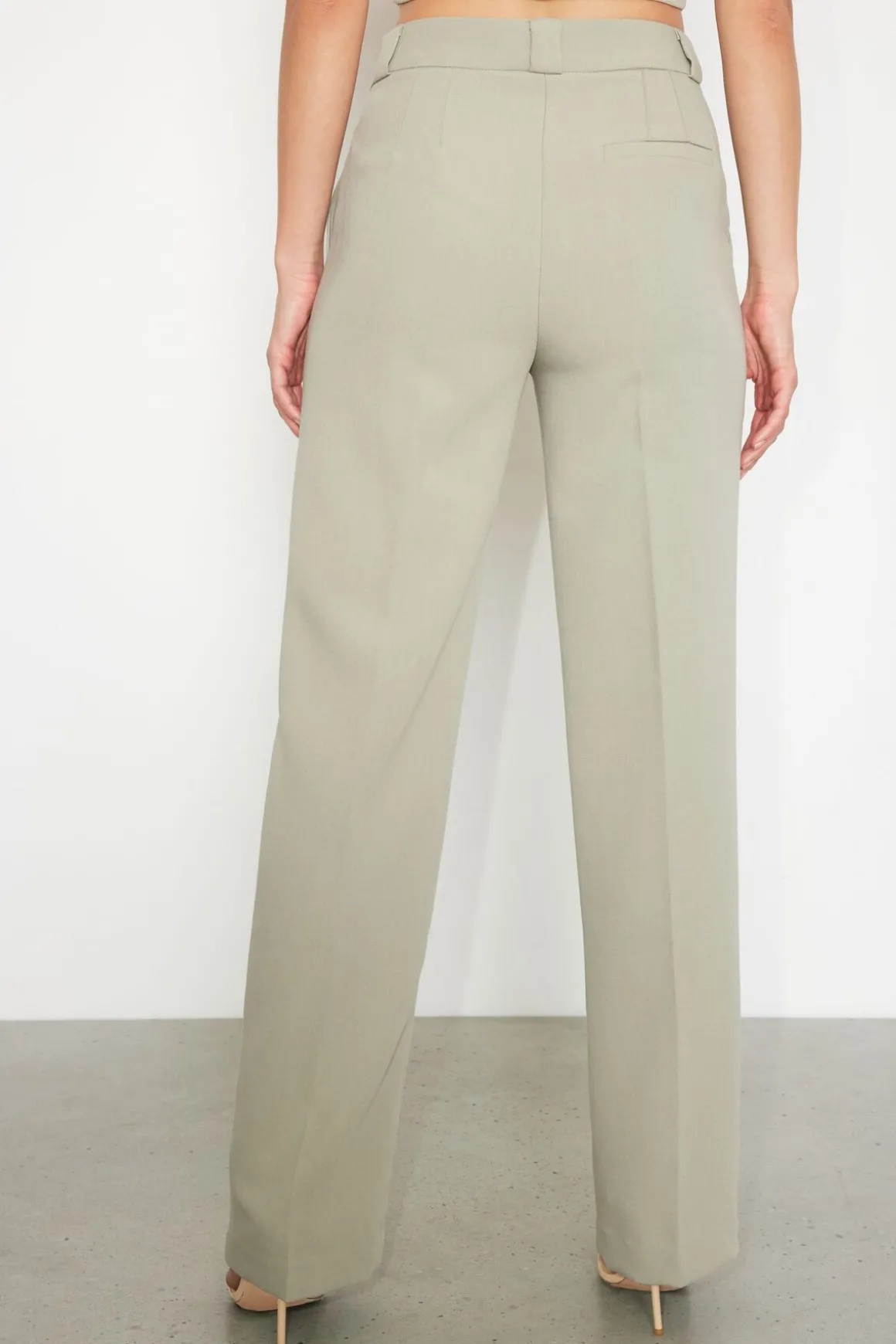 Pants | Straight Leg Pants-Dynamite Crawford Straight Pants Green