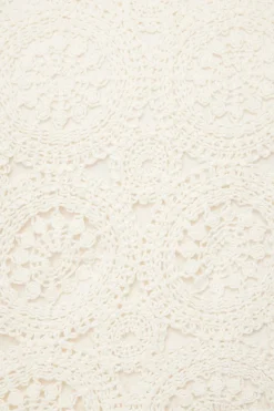 Blouses & Tops | Blouses & Tops-Dynamite Crochet Crop Top White