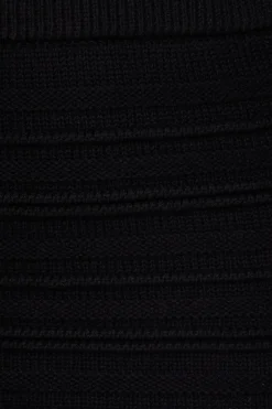 Skirts & Skorts-Dynamite Crocheted Open Stitch Midi Skirt Black