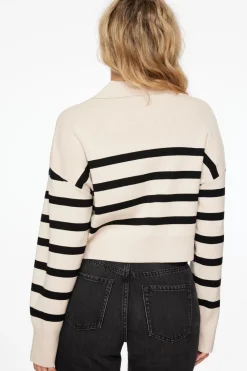 Sweaters & Cardigans | Sweaters-Dynamite Cropped Polo Sweater Brown