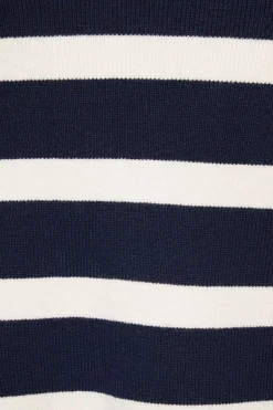 Sweaters & Cardigans | Sweaters-Dynamite Cropped Polo Sweater Blue
