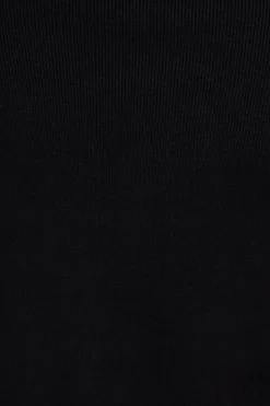 Sweaters & Cardigans | Sweaters-Dynamite Cropped Turtleneck Sweater Black