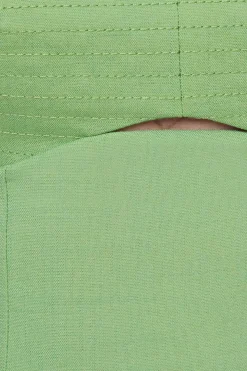 Dresses & Jumpsuits | Mini Dresses-Dynamite Cut Out Flare Mini Dress Green