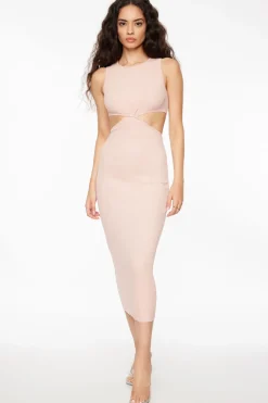 Dresses & Jumpsuits | Midi & Maxi Dresses-Dynamite Cut Out Sweater Dress Red