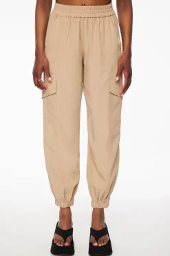 Pants-Dynamite Daria Utility Jogger Pants Brown
