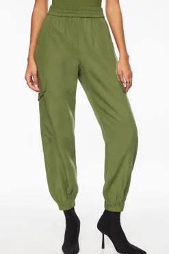 Pants-Dynamite Daria Utility Jogger Pants Green