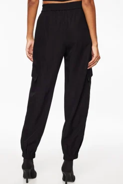 Pants-Dynamite Daria Utility Jogger Pants Black