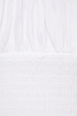 Blouses & Tops | Blouses & Tops-Dynamite Delphine Smocked Top White