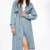 Jeans & Denim | Coats & Jackets-Dynamite Denim Trench Coat Blue
