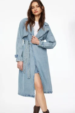 Jeans & Denim | Coats & Jackets-Dynamite Denim Trench Coat Blue