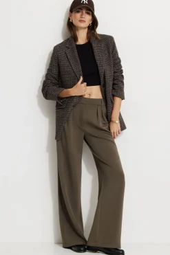 Blazers & Vests | Matching Sets-Dynamite Diana Plaid Oversized Blazer Black