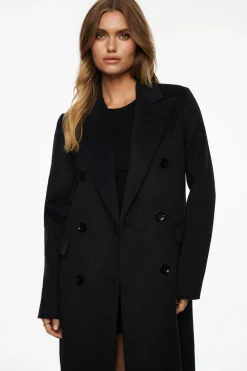 Coats & Jackets | Classic Coats-Dynamite Double Breasted Wool Coat Gray