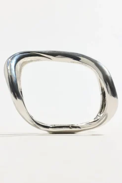 Bracelets-Dynamite Double Curved Cuff Bracelet Gray